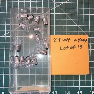 Replacement Incandescent Flashlight Lightbulbs Lot Of 13 4.9 Volt 0.4 Amp Vintag - Picture 1 of 1