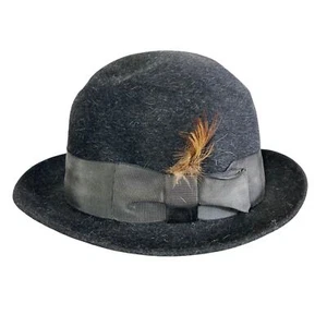 Stetson Women’s Fedora Hat Gray One Size Vintage 70's Royal De Luxe - Picture 1 of 13