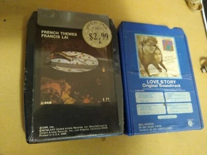 Francis Lai: French Themes and LOVE STORY (2) 8 Track Tapes (1) SEALED  1972 POP - Picture 1 of 10