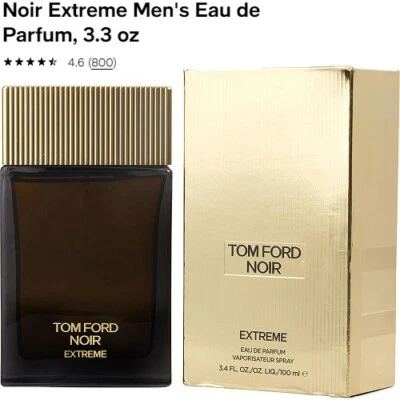 Tom Ford Noir Extreme 3.4 oz / 100ml Eau De Parfum EDP Spray Men, NEW, SEALED - image 1 of 4
