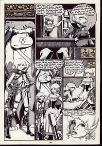 RARE 1984 Nightwynd Canada ELFLORD MUSUKO Pg.14 Original Comic Art BARRY BLAIR - Picture 1 of 2