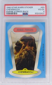 1980 Topps Star Wars #63 Chewbacca Empire Strikes Back Sticker PSA 4 - Bild 1 von 2