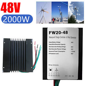Wind Turbine Charge Controller 48/96V Waterproof Efficient Generator Regulator