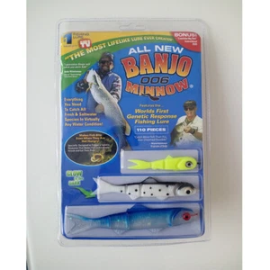 Banjo Minnow 006 - 110-teiliges Angelsystem kostenloser Versand weiche Kunststoffköder Set - Bild 1 von 5