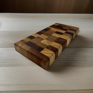 5 3/4 "X11 5/8" Endkorn Käse Schneidebrett - schön Hade Handarbeit - Bild 1 von 5