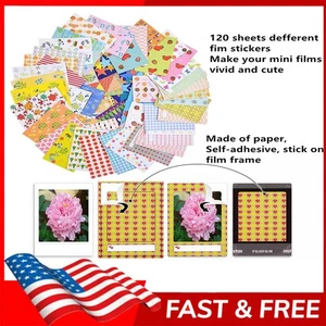 120 Sheets Colorful Photo Instant Films Mini 12 11 9 8 7s 70 26 90 Camera Film - Picture 1 of 13