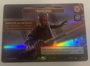 STAR WARS: UNLIMITED LEGENDS OF THE FORCE | DARTH MAUL SITH REVEALED | SHOWCASE - Picture 1 of 4