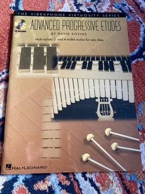 ADVANCED PROGRESSIVE ETUDES MULTI-STYLISTIC 2- AND 4-MALLET songbook & cd new - Image 1 of 3