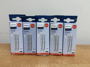 5 Packs ( 10 Total ) Philips T3 100W Work Light & Security Bulbs RSC Base  - Picture 1 of 1