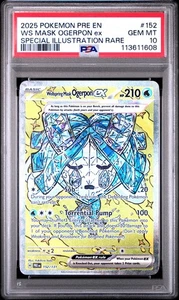 Wellspring Mask Ogerpon ex 152/131 PSA 10 - 2025 Pokemon Prismatic Evolutions - Picture 1 of 2