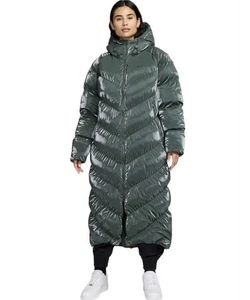 NWT $400 Nike Sportswear Therma-FIT Windpuffer Parka W’s XL Green FV7827-338 - Picture 1 of 7