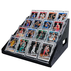 7-stufiger Holzkartenständer, 12,6" Sammelkartenregal, vielseitiges Display... - Bild 1 von 7