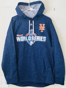 Neu ohne Etikett New York Mets Majestic Herren 2015 World Series Pullover Hoodie blau • Large - Bild 1 von 10