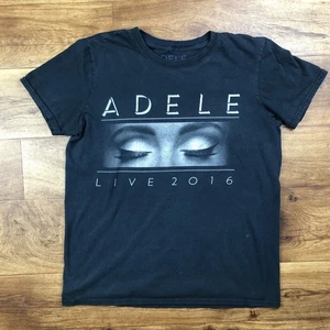 Adele Women Sz M Black Tour Concert T Shirt 2016 *Read - Picture 1 of 7