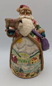 Jim Shore O'er the Fields we Go Christmas Santa Figurine 112241 w Box Folk Art - Picture 1 of 10