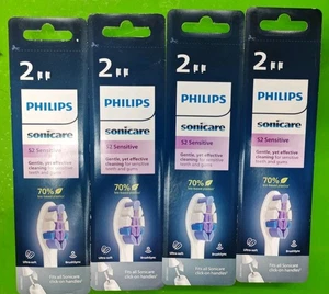 Philips Sonicare 4 Pack á 2x (=8 uds.) cabezal de cepillo de repuesto S2 Sensitive Ultra Soft - Imagen 1 de 2