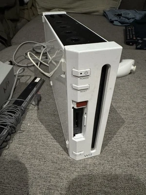 Nintendo Wii Console RVL-001 - Console, Cords & Sensor - Tested/Working - Image 1 of 4