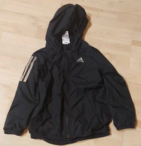 Kids Size 5T Adidas Black And Gray Track Jacket Full Zip With Pockets - Picture 1 of 1