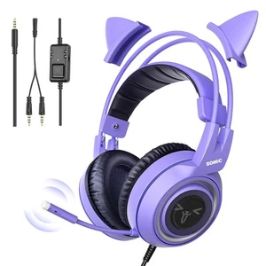 G951S Purple Stereo Gaming Headset with Mic for PS4, PS5, Xbox One, PC, Phone... - Picture 1 of 8