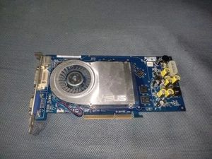 *faulty* Nvidia GeForce 6800GT ASUS V9999GT 128Mb AGP Video Card Retro VGA DVI - Afbeelding 1 van 7