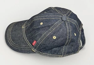 Gorra de béisbol Levi’s Red Tab Raw Denim talla única latón ajustable - Imagen 1 de 8