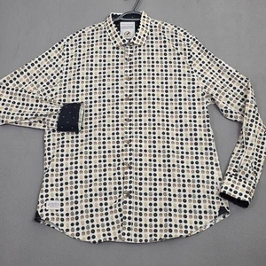 A Fish Named Fred Shirt Mens XL Speedometer All Over Print Flip Cuff Long Sleeve - Picture 1 of 15