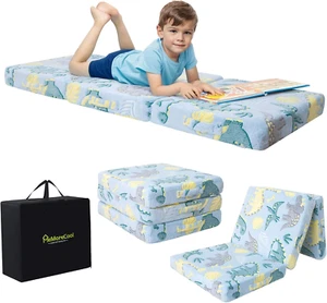 57X22 Inch Foldable Floor Mattress Kids Toddler Nap Mat Portable Tri Folding Bed - Picture 1 of 12