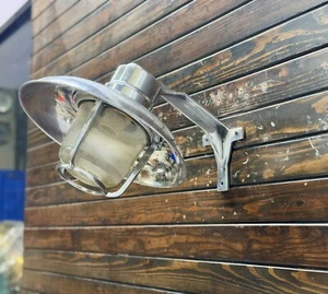 Modern Lighting Vintage Industrial EOW Aluminum Wall Lamp Shade -German Restored - Picture 1 of 19