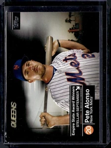 2020 Topps Empire State Award Winners Pete Alonso Black #ESAW28 Pete Alonso /299 - Picture 1 of 2