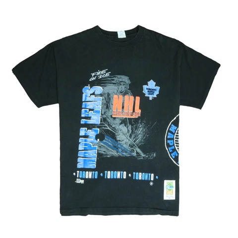 Vintage Toronto Maple Leafs Salem Fire On Ice T-Shirt Size 2XL 1992 90s NHL Cover