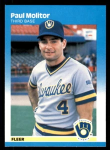 1987 Fleer Glossy #350 Paul Molitor - Picture 1 of 2
