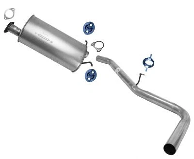 Silenciador medio y sistema de escape de tubo trasero para Nissan Frontier 2,4 L 1998-2000 Foto 1 de 4