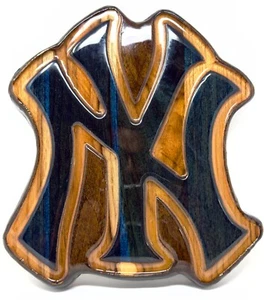 New York Yankees Wood Sign - Epoxy Baseball Gift Bar Office Wall Decor - Picture 1 of 10