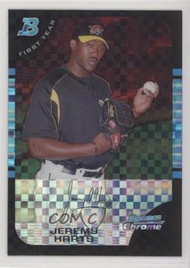 2005 Bowman Chrome First Year X-Fractor /225 Jeremy Harts #325 Rookie RC