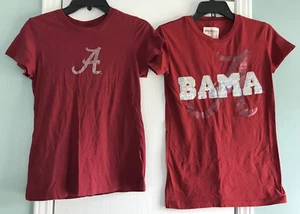 Alabama Crimson Tide Fitted T Shirt Womens Juniors Medium Cap Tee Jeweled - Bild 1 von 3