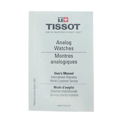 RELOJES ANALÓGICOS ORIGINALES TISSOT MANUAL DE USUARIO INTERNACIONAL - 101-1N Foto 1 de 3