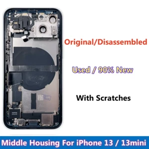 Mittelrahmen Blende Gehäuse für iPhone 13 Mini Back Glas Cover NFC Wireless 90% - Bild 1 von 5