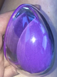 spugna frullatore trucco con custodia da viaggio + specchio ((viola + blu)) - Foto 1 di 3