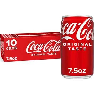 Mini lata de Coca-Cola 7,5 oz, paquete de 10 (entrega rápida) - Imagen 1 de 3