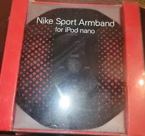 New Nike Sport Armband for Apple iPod Nano, 1-5 GEN., Black & Red, MSRP $29.00 - Picture 1 of 2