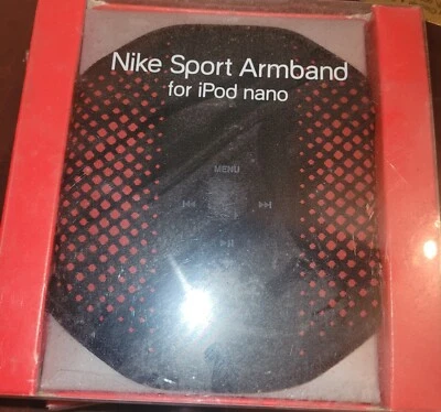 New Nike Sport Armband for Apple iPod Nano, 1-5 GEN., Black & Red, MSRP $29.00 - Image 1 of 2