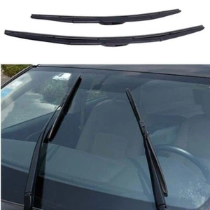 Front Windshield Wiper Blades For Toyota Highlander Black Style 2014-2019 2pcs - Picture 1 of 8