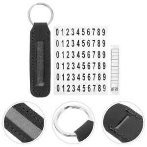 Anti-Lost Car Keychain with Phone Number Card Plate