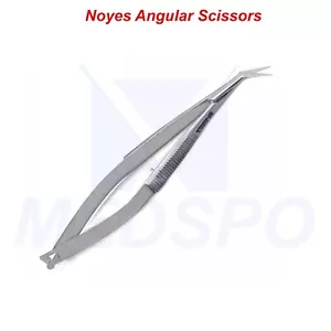 Ophthalmic Micro Noyes Angular Spring Action Scissors Surgical Operating Shears - Picture 1 of 4