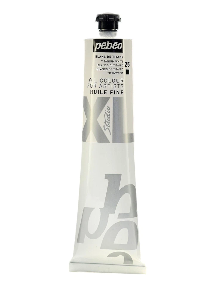 Pebeo 200025 Studio XL Fine Oil 200mm Titanium White