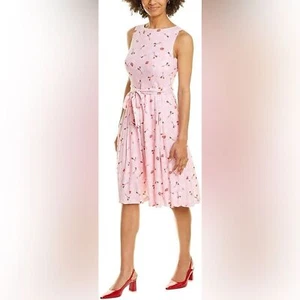 Anne Klein Fit Flare Yosemite Aster Combo NWT Dress Pink Size 16 - Picture 1 of 5