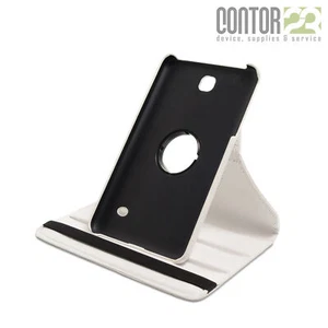 360° Schutzhülle, Tasche, matte Folie in WEIß für 7.0" Samsung Galaxy Tab 4 - Bild 1 von 7