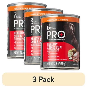 (3 pack) Turkey & Potato Recipe Wet Dog Food for Healthy Skin & Coat,12.5 oz Can - Picture 1 of 6