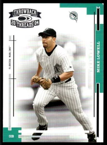 2004 Donruss Throwback Threads 80 Mike Lowell Florida Marlins Baseball Card - Picture 1 of 2