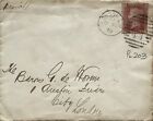 Gb Qv 1879 Cover Penny Red ?Gh? Pl 203 Local London Usage Dt 24Th September 1879